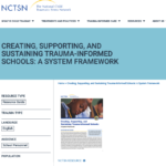 Creating, Supporting, and Sustaining Trauma-Informed Schools: A System Framework